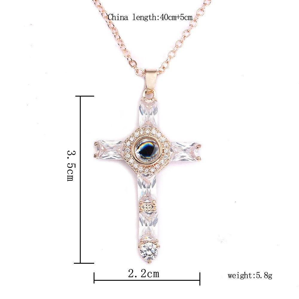 Eutus Vòng cổ Mặt Máy Chiếu Chữ Thập Phong Cách Boho Thời TrangTúi Đeo Chéo Hình Chữ Thập Thời Trang Cá Tính