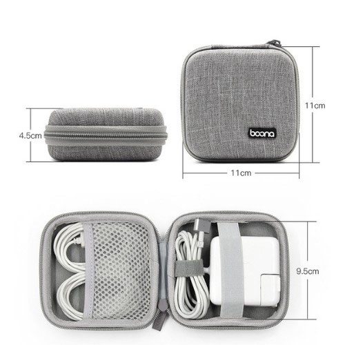 Hộp Đựng Sạc Cáp Laptop Macbook Phụ Kiện Điện Tử Boona Cứng Cáp