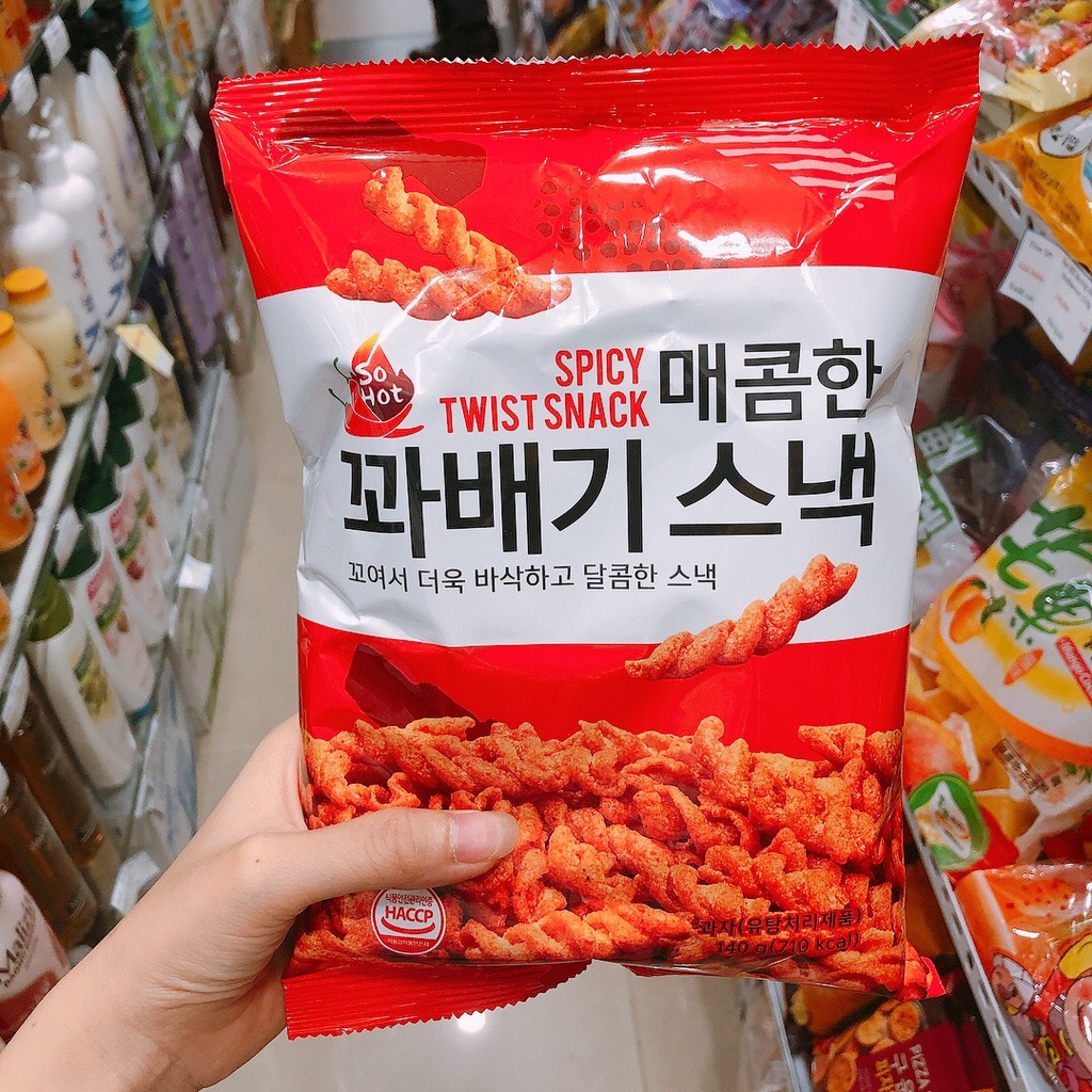 [HÀN QUỐC] Quẩy xoăn Hàn Quốc 280g - mẫu mới đủ vị cay/ không cay - 140g