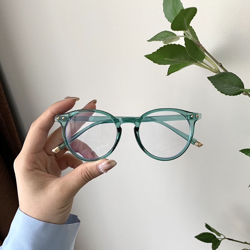 Kính nữ giả cận thời trang phong cách Hàn Quốc, mắt kính không độ thay được tròng kính cận 065