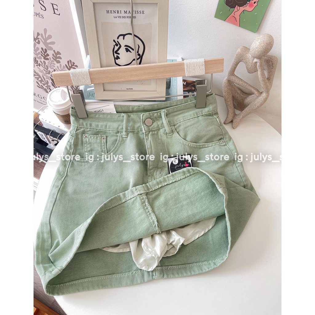 Chân váy jeans dáng A ngắn (ảnh thật kèm video)