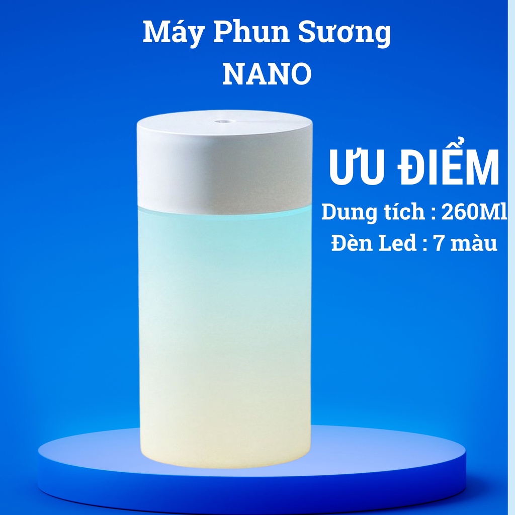 Đèn Xông Tinh Dầu Hình Trụ Phun Sương Tạo Ẩm Cho Phòng Ngủ Và Trên Xe Hơi Máy Xông Tinh Dầu Khuếch Tán Tinh Dầu