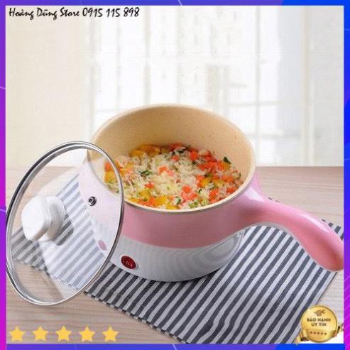 💥 FREE SHIP💥 Nồi Lẩu Điện Đa Năng Kèm Giá Hấp Có Tay Cầm Tiện Dụng 18cm, Nồi Lẩu Hấp Mini 2 Tầng Cao Cấp