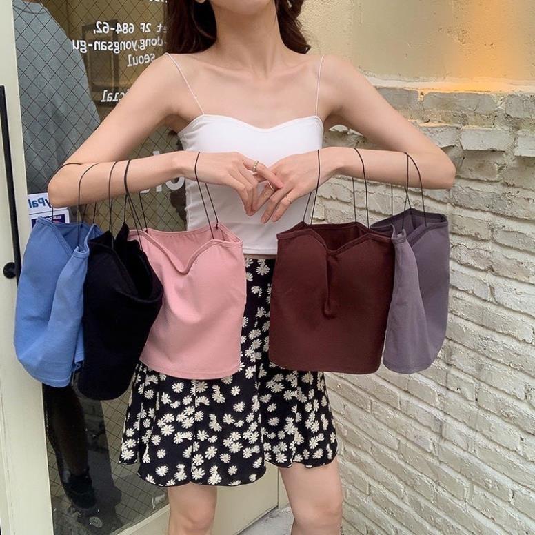 [Giá sỉ] ÁO BRA THUN DÁNG LỬNG DÂY SỢI BÚN TRẺ TRUNG 2055