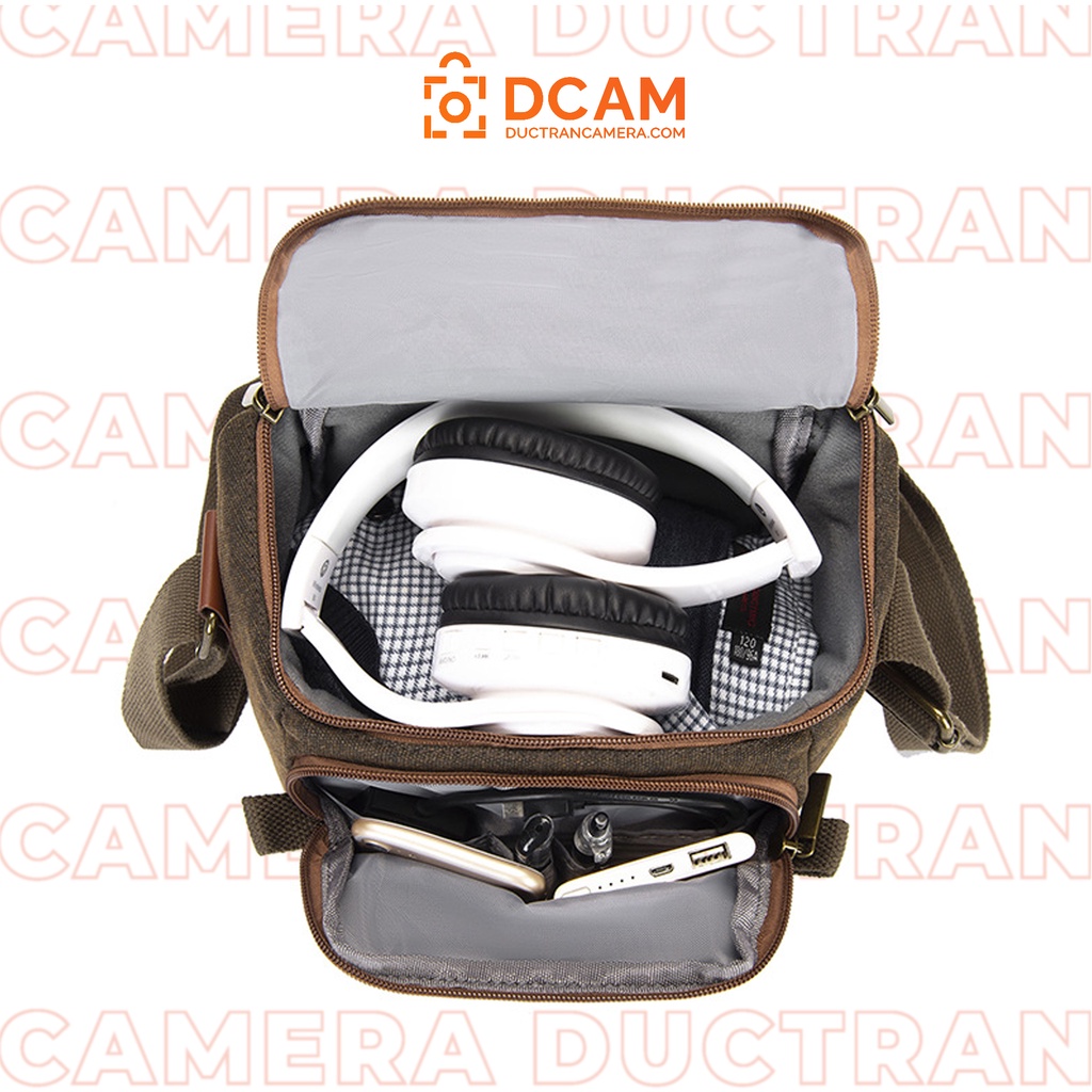 Túi máy ảnh Caden Vintage Mini kiểu dáng bụi bặm thời trang CT05