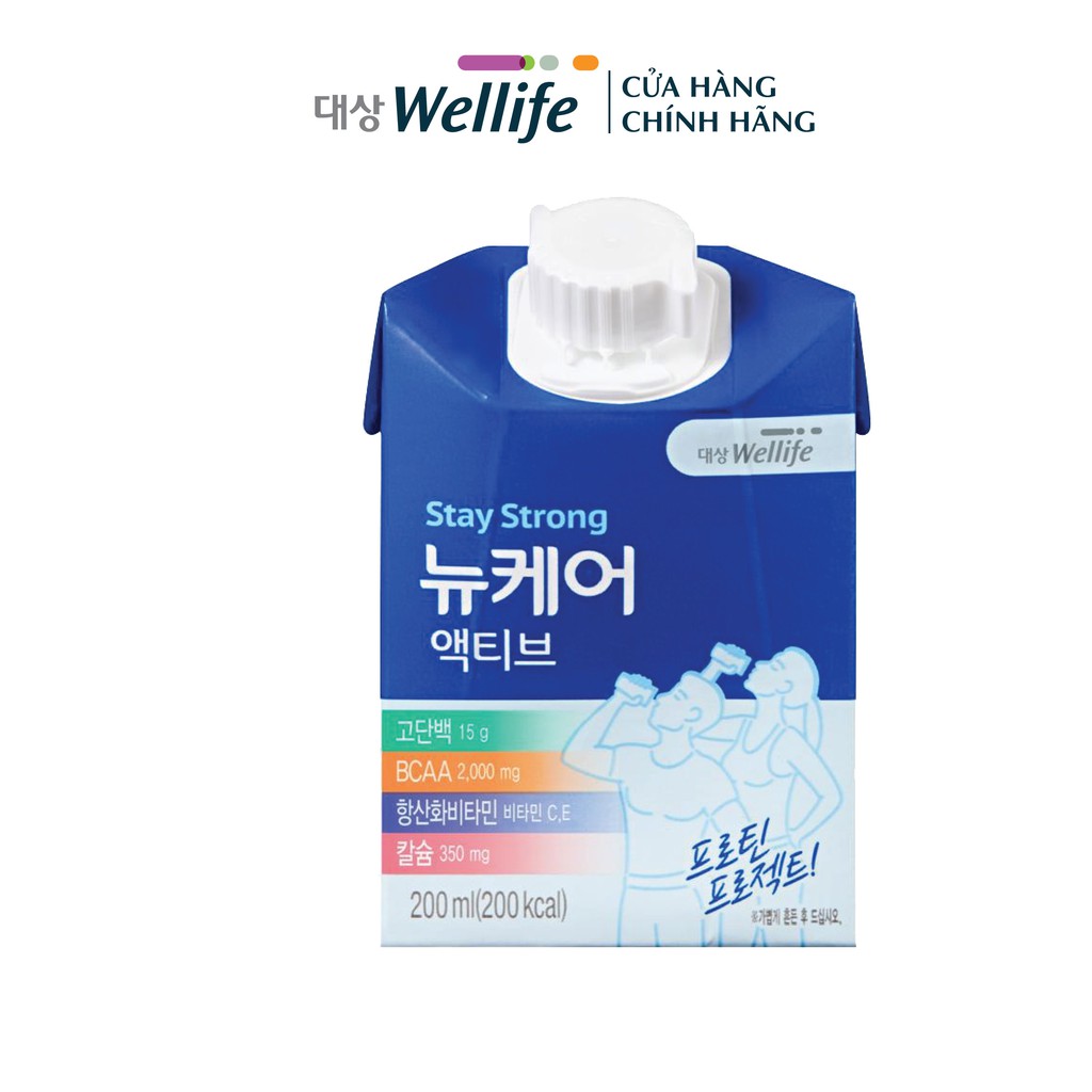 Sữa dinh dưỡng Nucare bổ sung protein DAESANG WELLIFE Nucare active 200ml