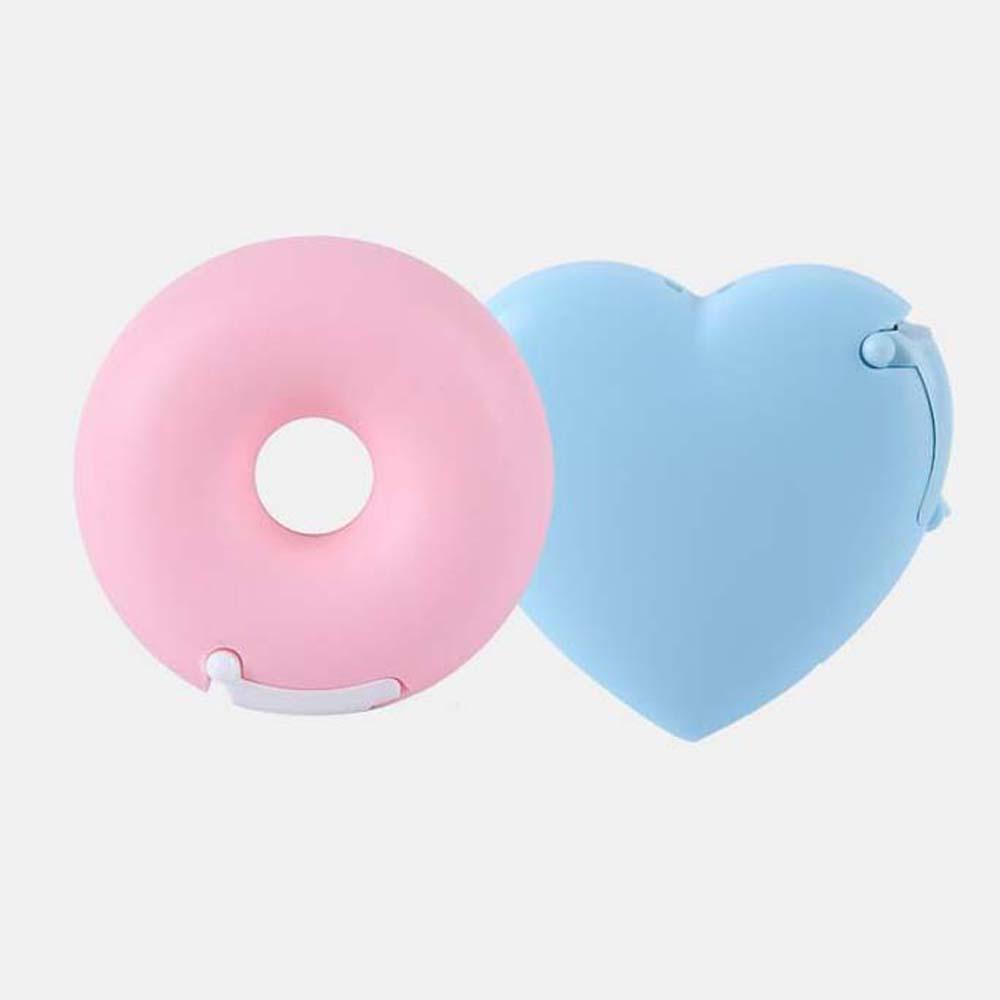 Dụng Cụ Cắt Băng Keo Giấy Hình Bánh Donut Trái Tim Màu Sắc Ngọt Ngào Tiện Dụng Cho Văn Phòng