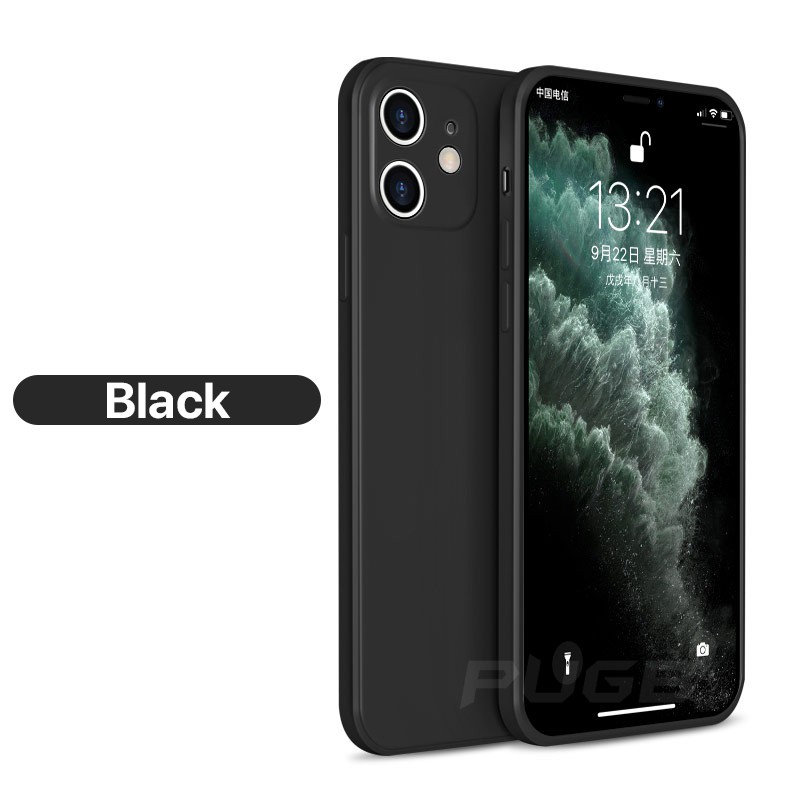 Ốp điện thoại silicon mềm dẻo viền vuông sang trọng cho iPhone 6 6s 7 8 plus X XR XS MAX 11 PRO MAX