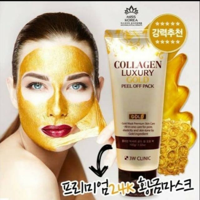 🌿HÀNG CHÍNH HÃNG. MẶT NẠ VÀNG COLLAGEN LUXURY 3W