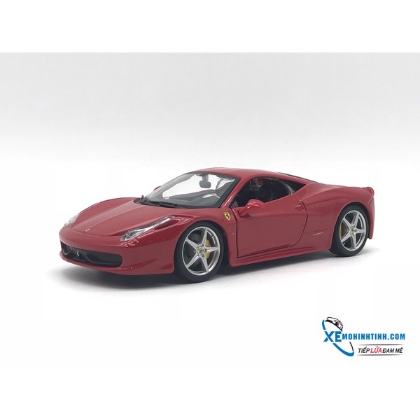 XE MÔ HÌNH FERRARI 458 ITALIA 1:24 BBURAGO (ĐỎ)