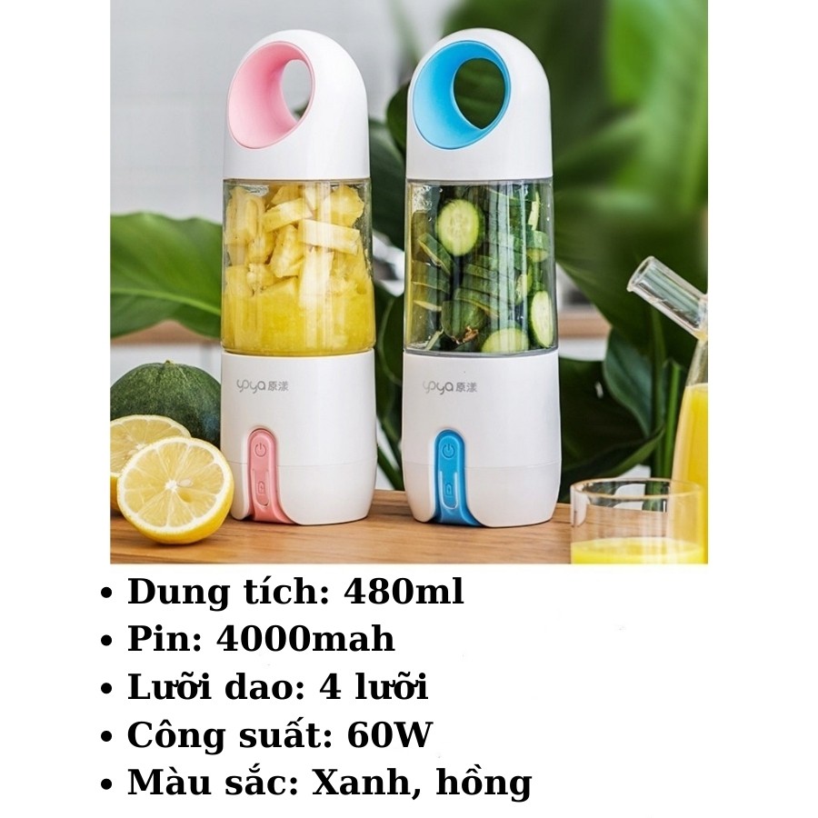 Máy Xay Cầm Tay YOYA-JUICECUPS 480ml Chính Hãng (Bản quốc tế)