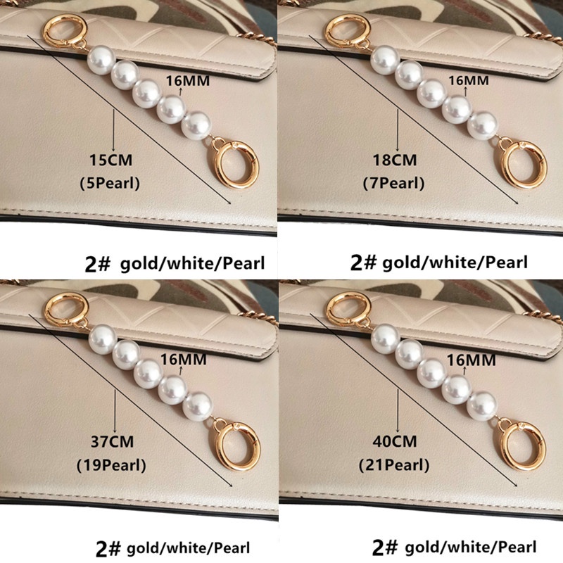 Phụ Kiện Dây Chuỗi Hạt Ngọc Trai Mở Rộng 16MM Tự Làm Túi Xách Tiện Dụng