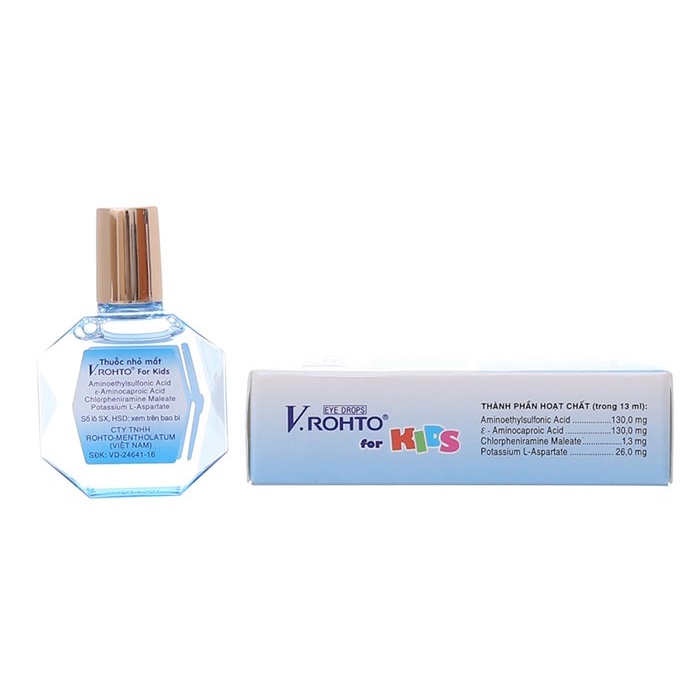 Nhỏ mắt cho trẻ em V.ROHTO for KIDS lọ 13ml - Giảm mỏi mắt, đỏ mắt, ngứa mắt