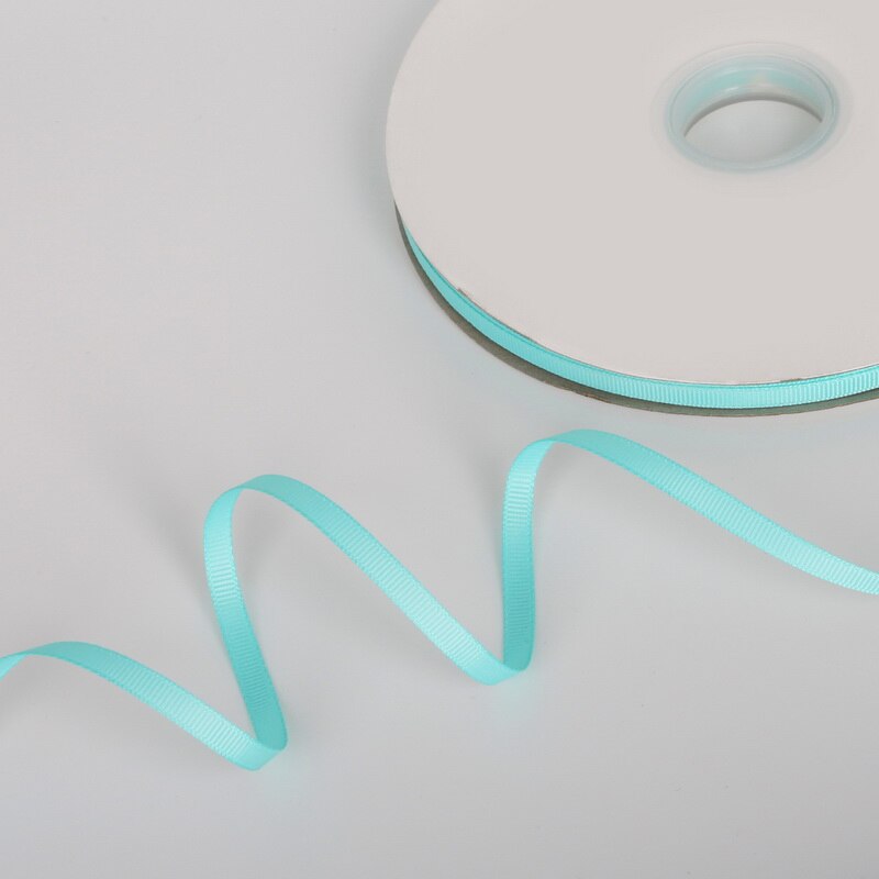 Cuộn dây ruy băng màu xanh lam nhạt rộng 7-38mm dài 5 yard trang trí tiệc cưới