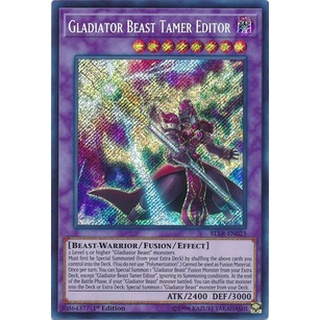 Thẻ bài Yugioh: Gladiator Beast Tamer Editor - BLLR-EN023