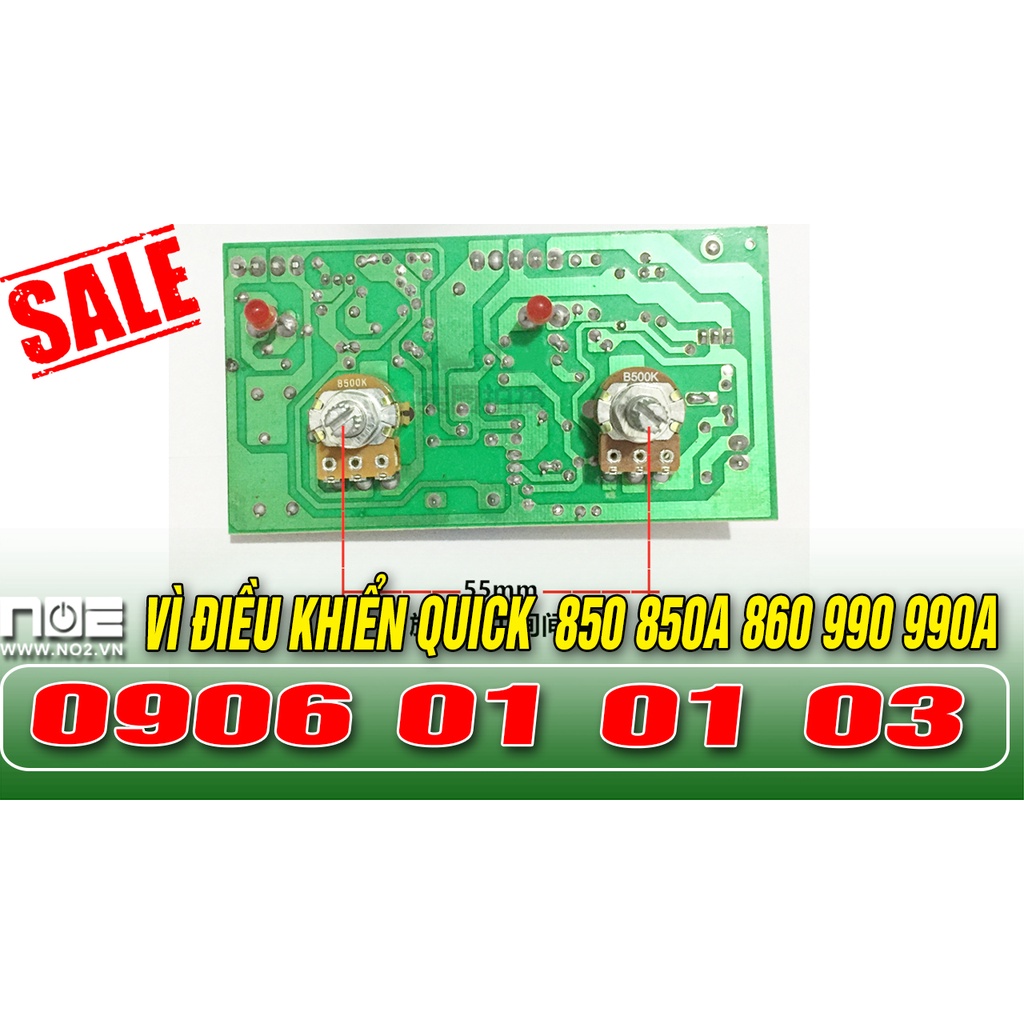 Vỉ điều khiển  nhiệt và gió máy khò quick 850 850A 860 990 990A- HÀNG MỚI