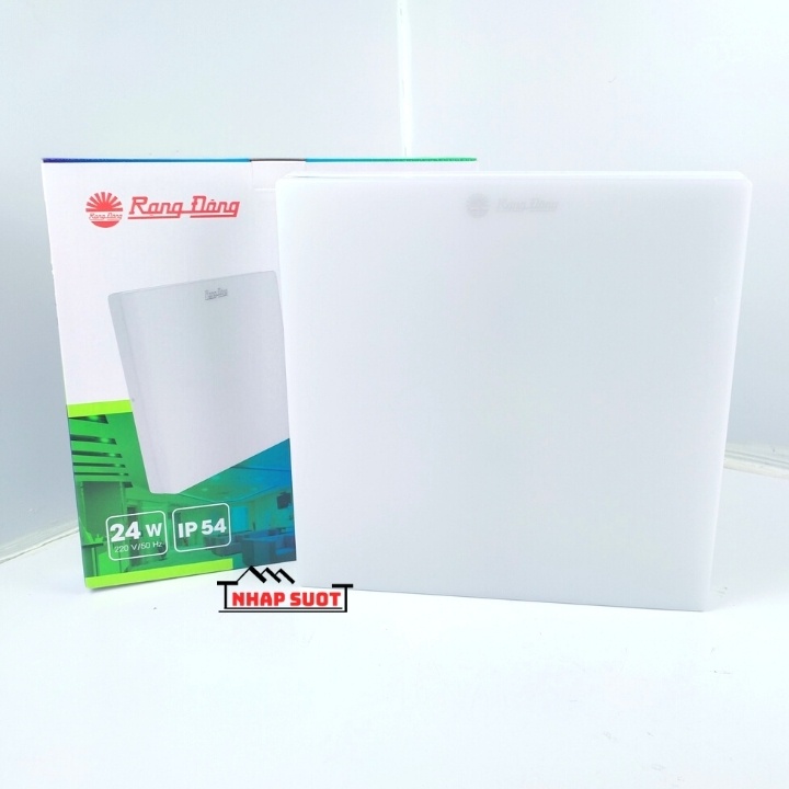 [Chính Hãng] Đèn Ốp Trần Nổi 24W Led Rạng Đông Tràn Viền Chống Ẩm IP54 (Vuông/Tròn) - LN12