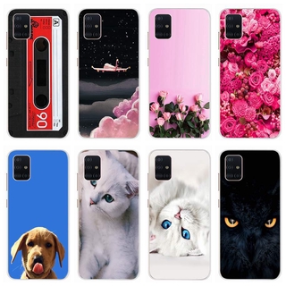 Ốp lưng điện thoại mềm in hình dễ thương dành cho Samsung A51 2019