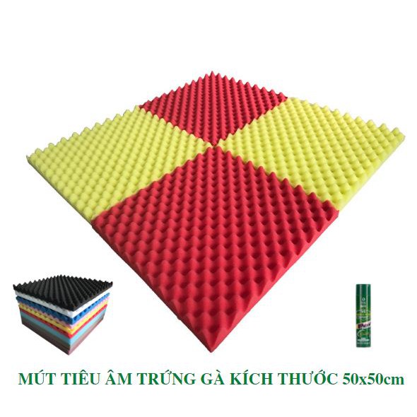 MÚT TIÊU ÂM HÌNH TRỨNG,HỘT GÀ 50x50cm ( Đủ Màu )