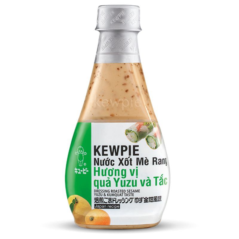 Nước Xốt Mè Rang Kewpie Chanh Yuzu &amp; Tắc 210ml - Nước trộn Salad