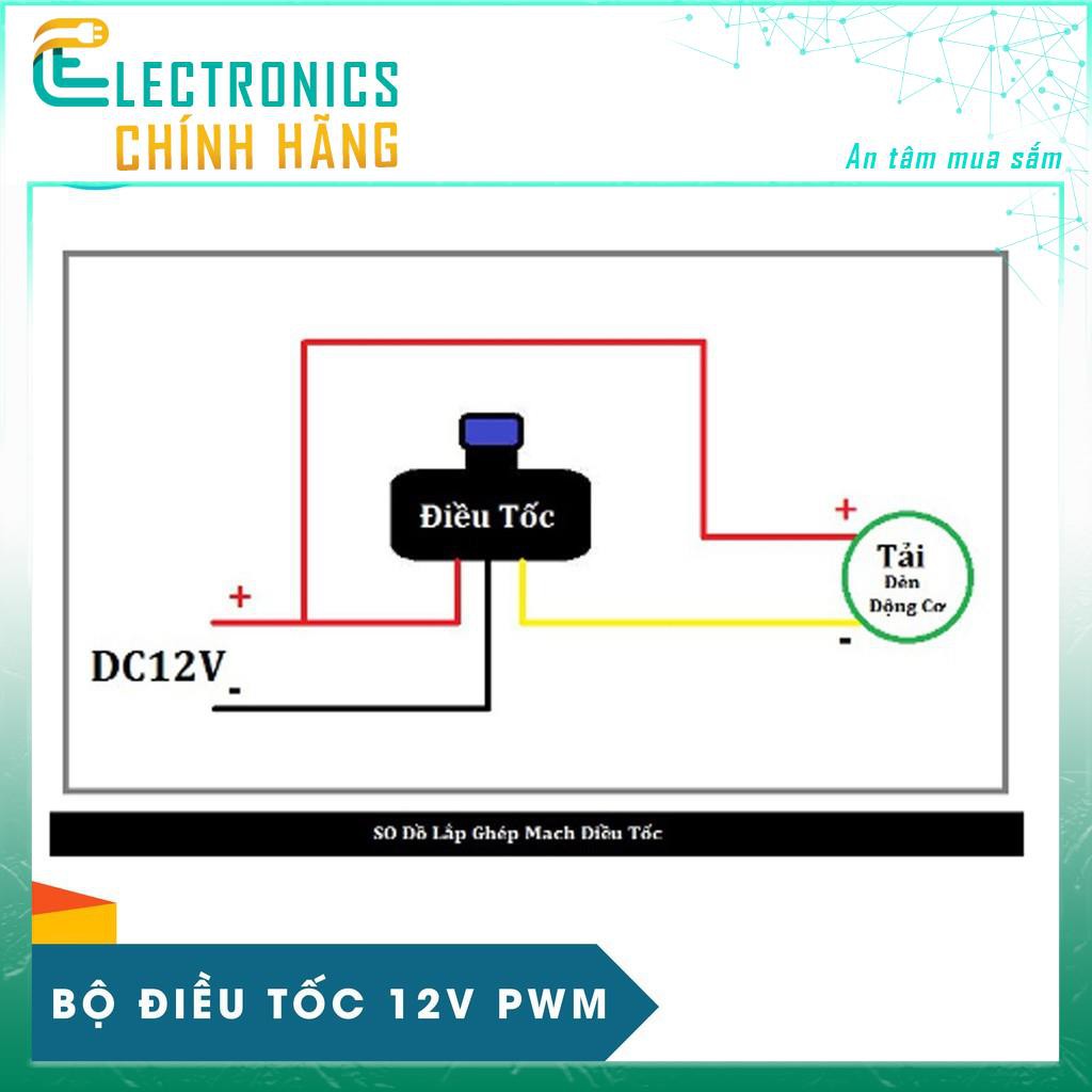 Bộ Điều Tốc 12V PWM 3 Dây Cho Động Cơ Quạt , Phun Sương