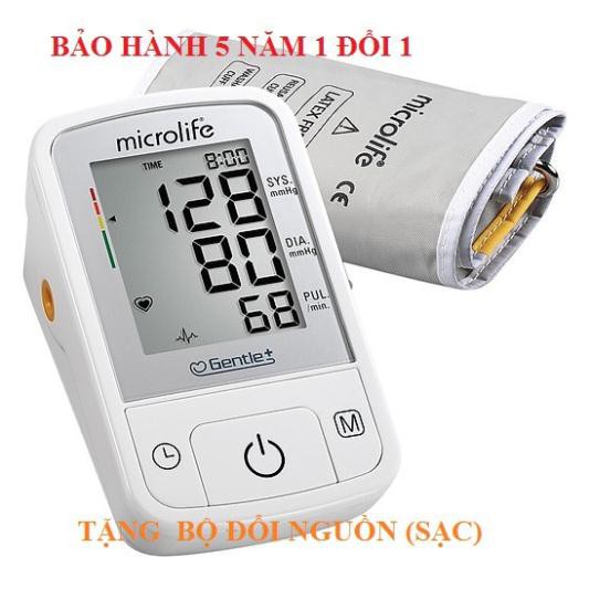 (Tặng bộ đổi nguồn) Máy đo huyết áp điện tử Microliffe BP A3 BASIC