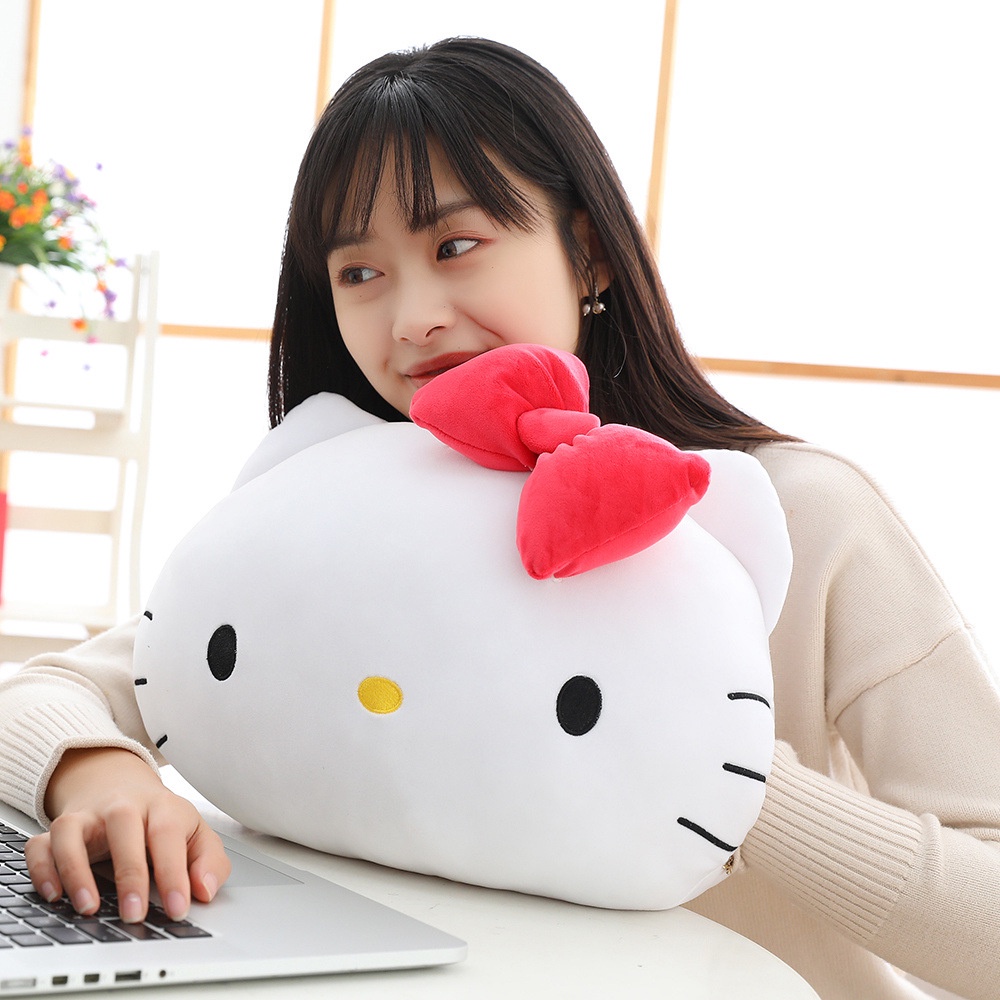 Sanrio Gối Ôm Nhồi Bông Giữ Ấm Tay Hình Hello Kitty mymelody purin