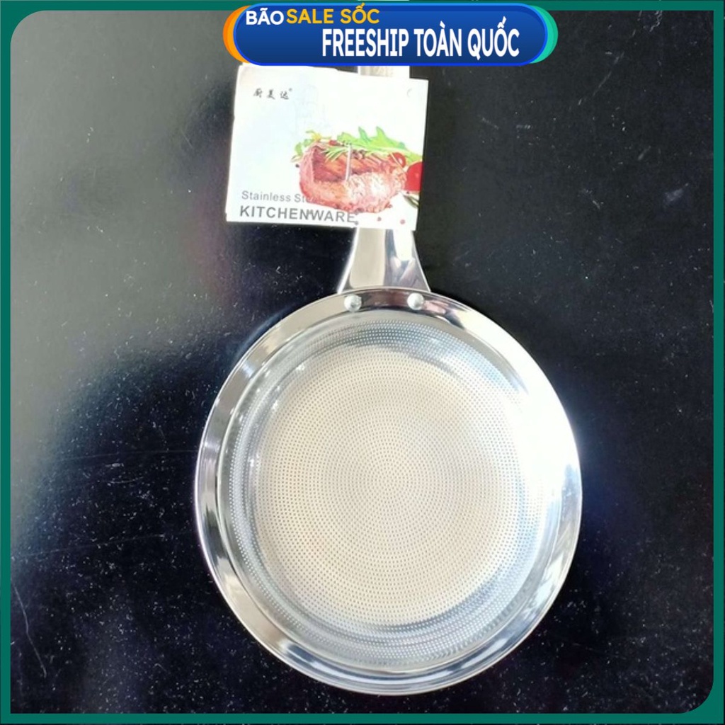 (CHÍNH HÃNG) Muôi Thủng Ăn Lẩu INOX 304 - Muỗng Ăn Lẩu Hàng Siêu Thị Đẹp - Vợt Đồ Chiên Tay Cầm Dày Dặn Chắc Chắn