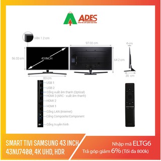 Tivi Samsung 43NU7800 43inch