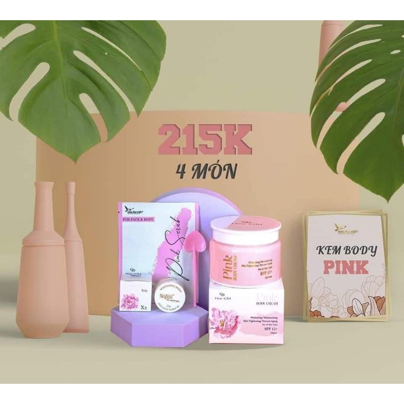 [Xả kho] KEM DƯỠNG TRẮNG BODY💥PINK BODY CREAM HẢI ÂU VIỆT | BigBuy360 - bigbuy360.vn