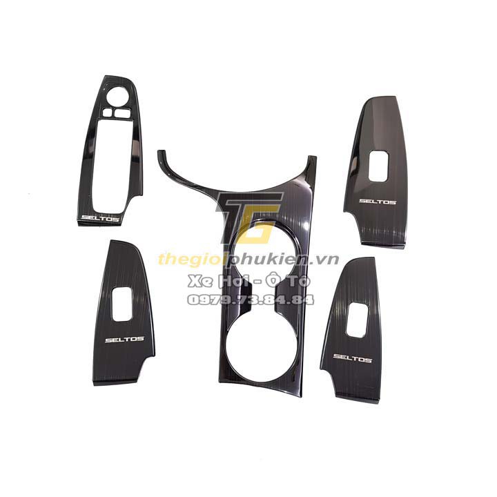 Ốp nội thất theo xe Kia Seltos vân Titan cao cấp