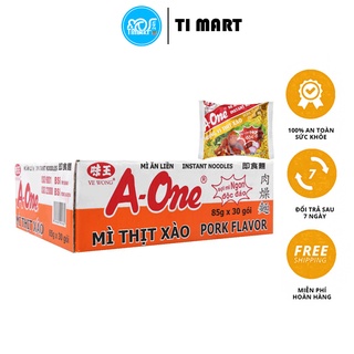 Thùng 30 gói mì a-one thịt xào 85g