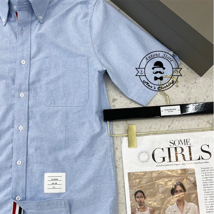 Sơ mi Thom Browne Cộc Tay Viền Trong
