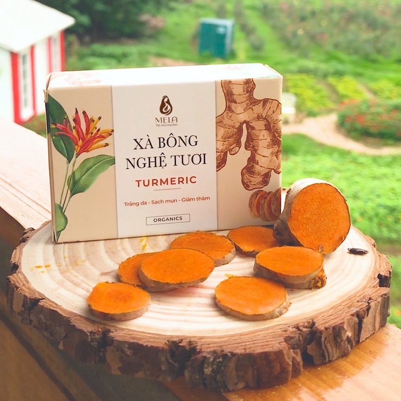 Xà Bông Nghệ Tươi Mela - Natural Organic Soap