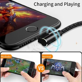 90 Degree Angle Fast Charging USB Cable for  iPhone iPad Andorid Phone