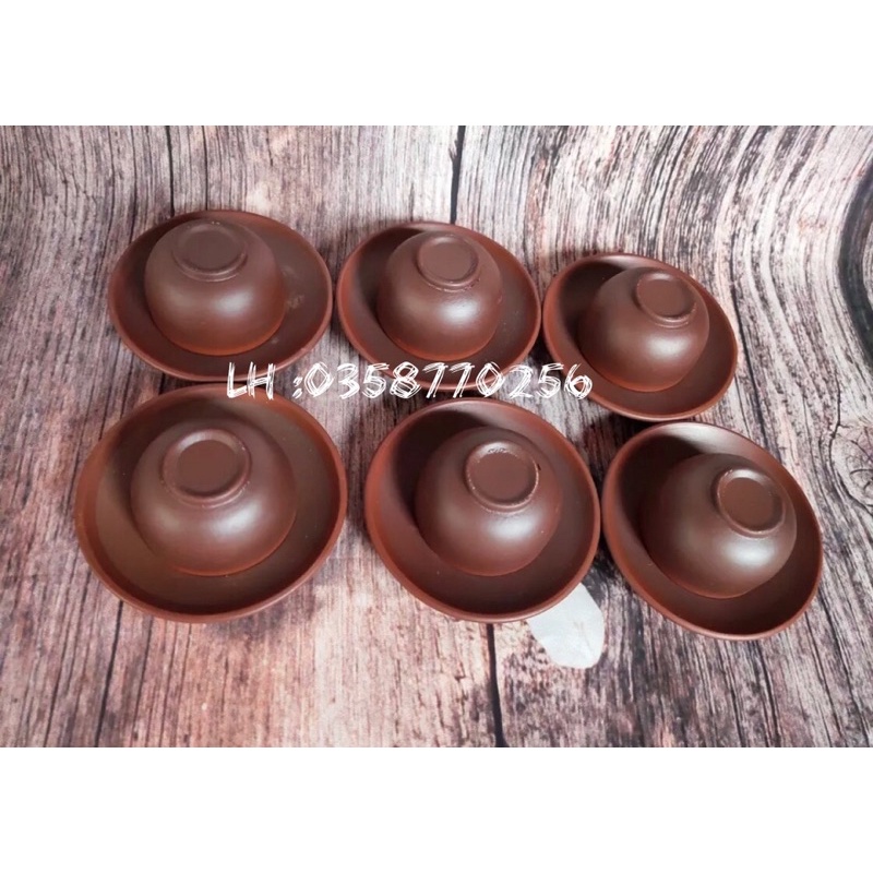 Ấm,chén Tử sa Bát Tràng-gốm sứ Hoàng Oanh-1 ấm bán lẻ rời bộ