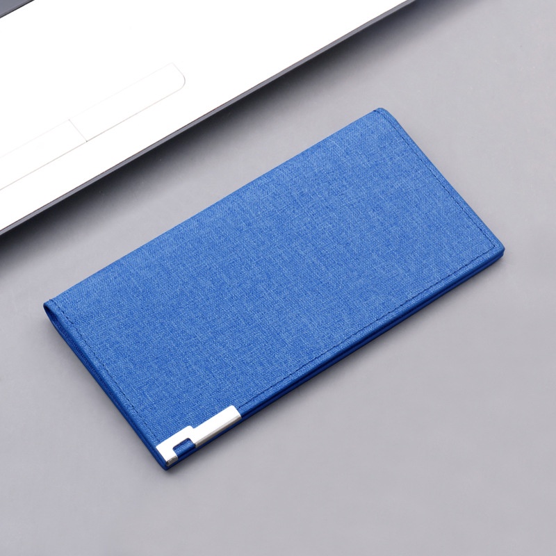 Ví dài vải canvas siêu mỏng đựng nhiều thẻ thời trang cá tính cho nam nữ