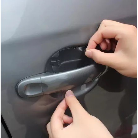 Bộ 4 Miếng Phim Dán Bảo Vệ Tay Nắm Cửa Xe Hơi Chống Trầy Xước Tiện Dụng