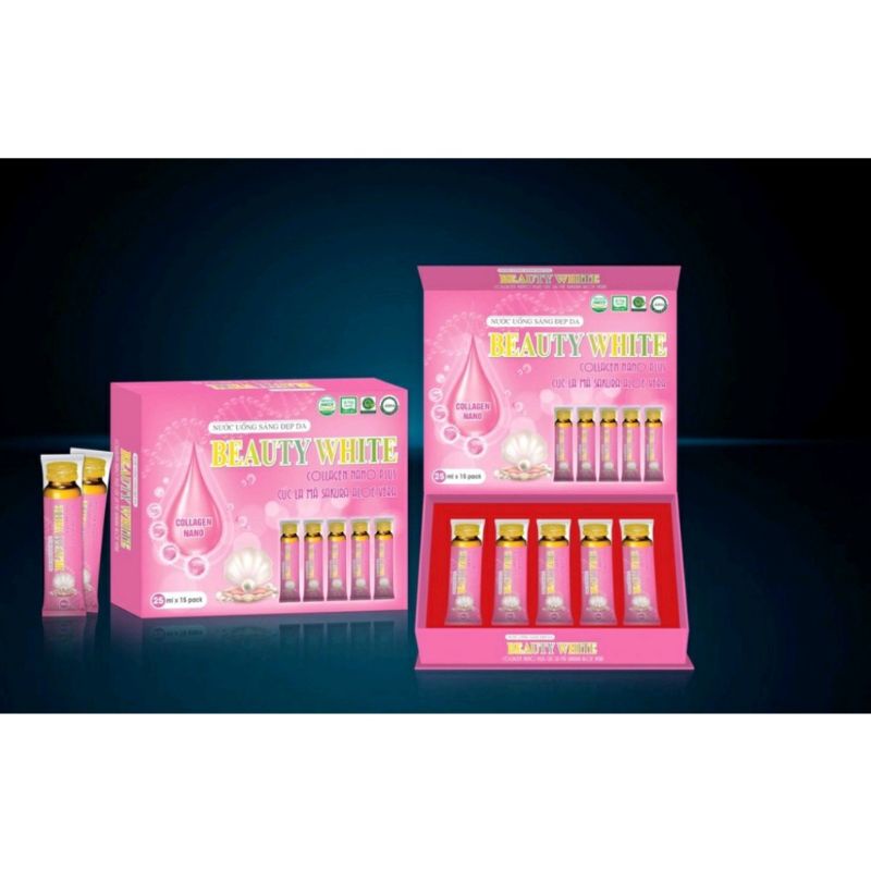 :NƯỚC UỐNG ĐẸP DA BEAUTY WHITE COLLAGEN NANO PLUS .
