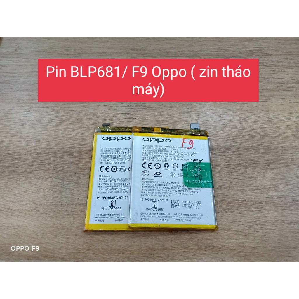 Pin BLP681- F9 Oppo ( Zin tháo máy)