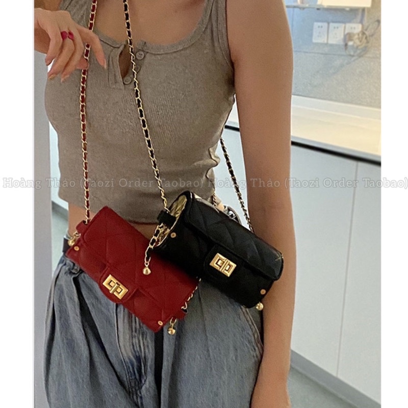 Túi hộp tròn mini dây đeo tăng giảm được màu mới siêu đẹp 2022♥️