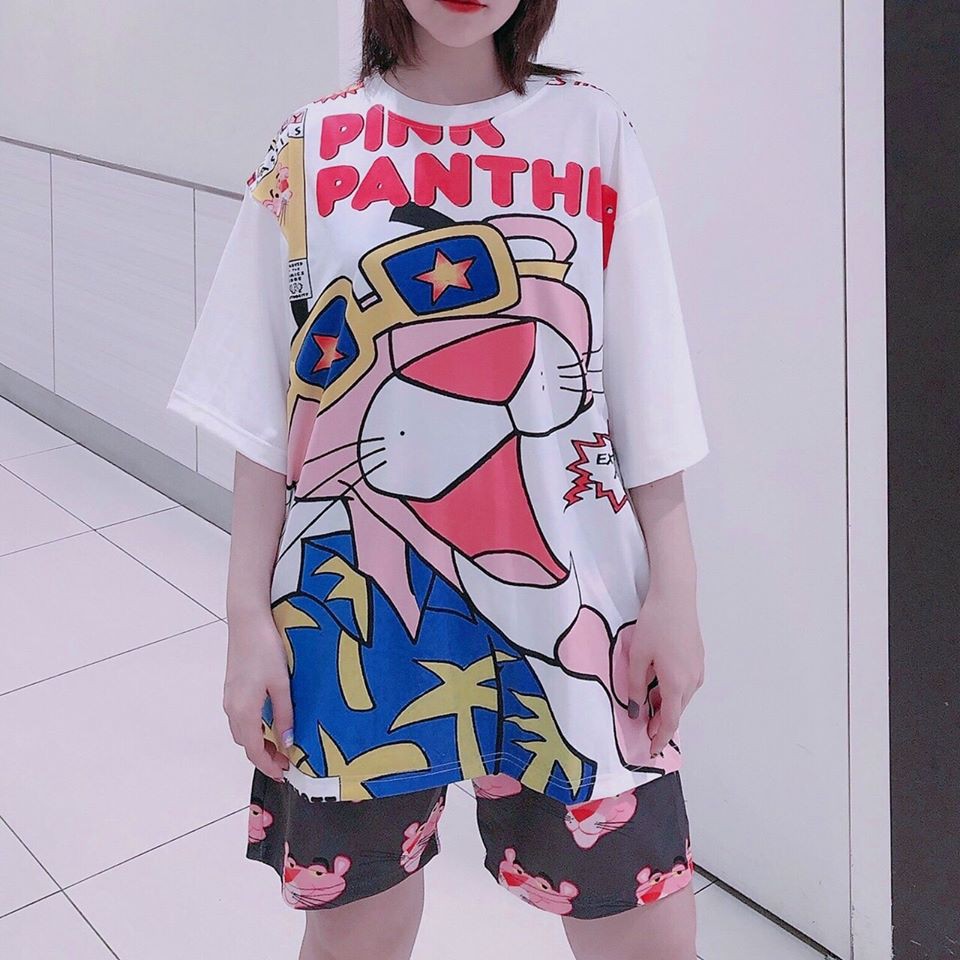 Áo phông Pink Panther Báo Hồng Unisex