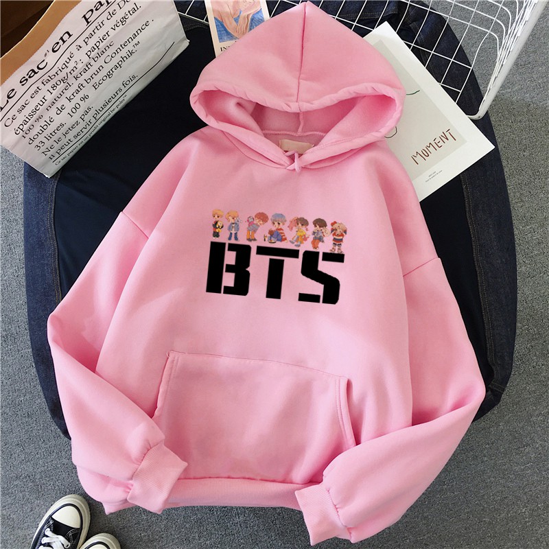 Áo Hoodie Bts Jin Jimin Suga Love Yourself Chui Đầu Rap-3