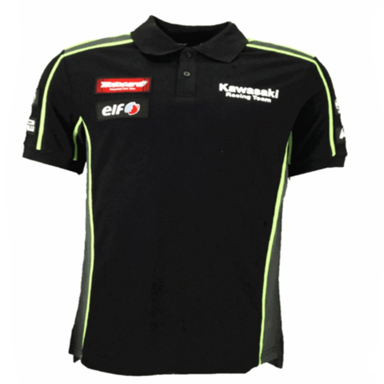 Áo thun polo tay ngắn cho người đi xe Kawasaki