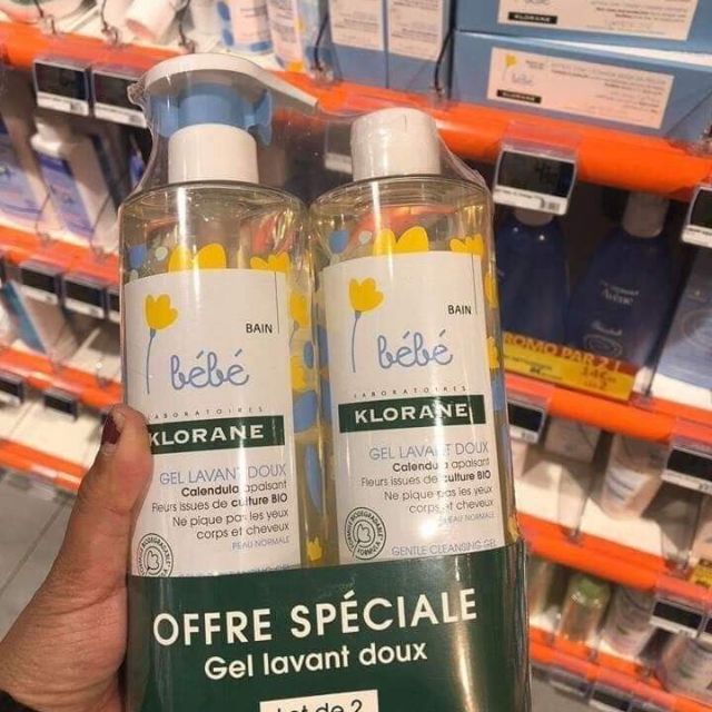 Set sữa tắm Klorane nội địa Pháp