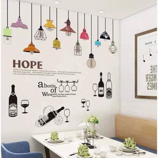 Decal dán tường hoa combo