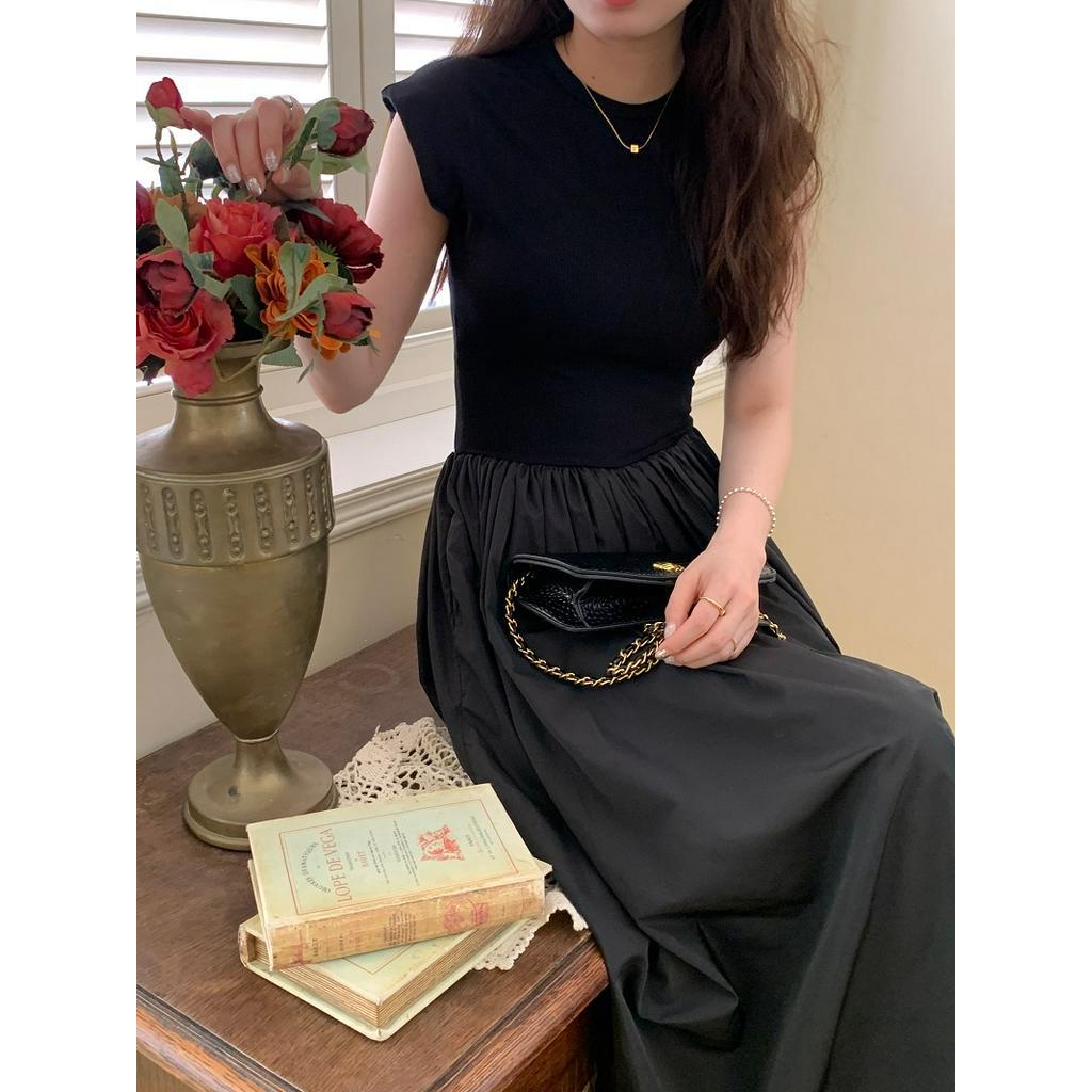 Đầm Sát Nách Cổ Tròn Màu Sắc Thanh Lịch 61599