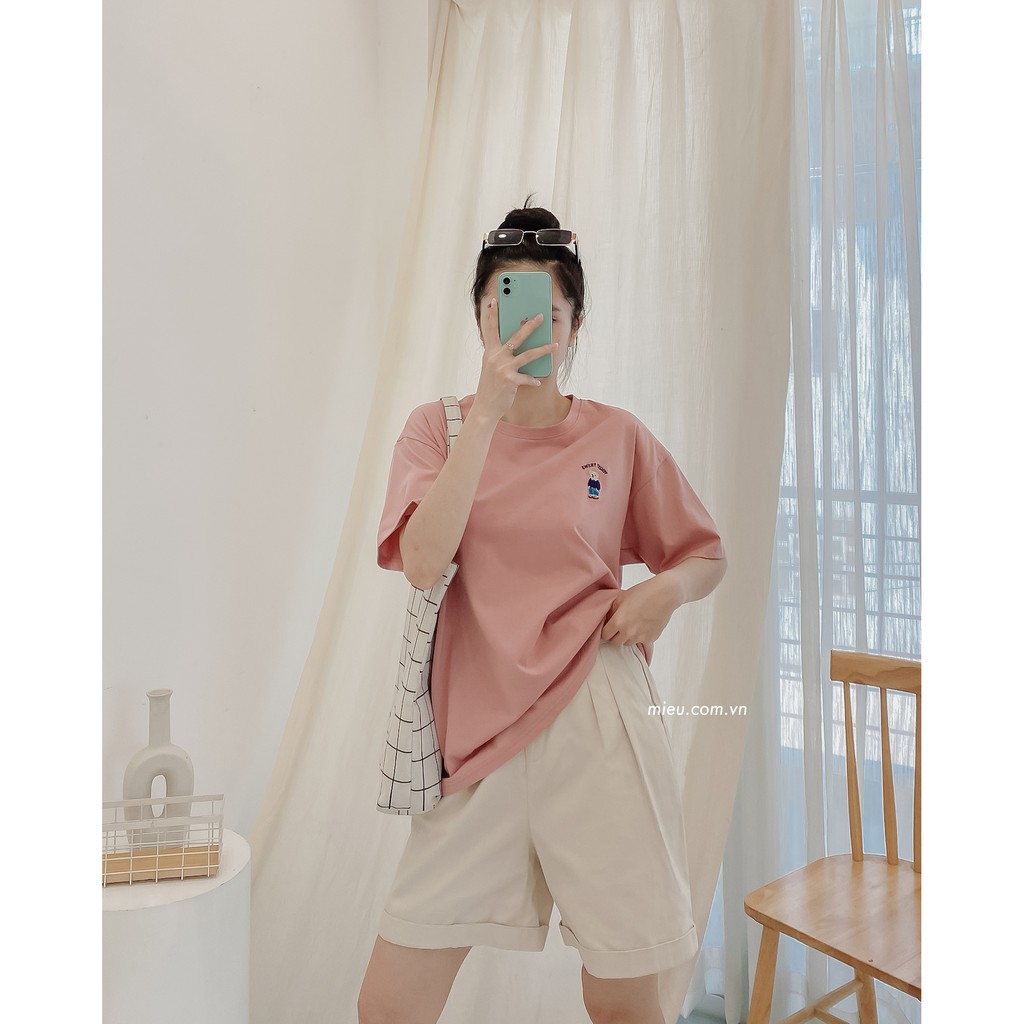 [Miều Fashionista] Áo thun thêu hình  Sweet Teddy | BigBuy360 - bigbuy360.vn