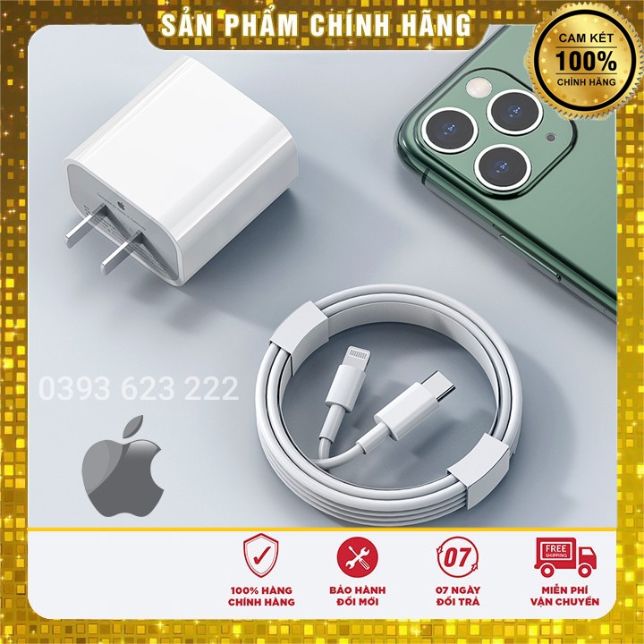 [Chính Hãng] Bộ sạc nhanh iphone 18W chân dẹp US - Sử dụng cho IPhone 11 Pro Max/ 11 Pro/ X/ XS Max/ 8/ 8 Plus/ 7/ 7Plus