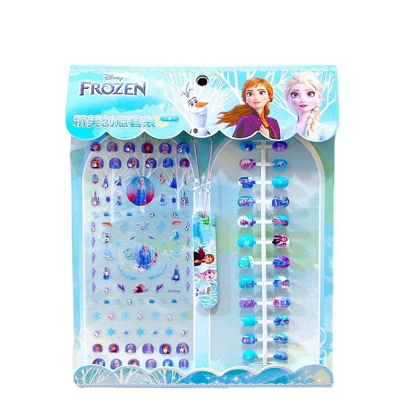 Sét 24 miếng dán móng tay và sticker trang trí móng cho bé